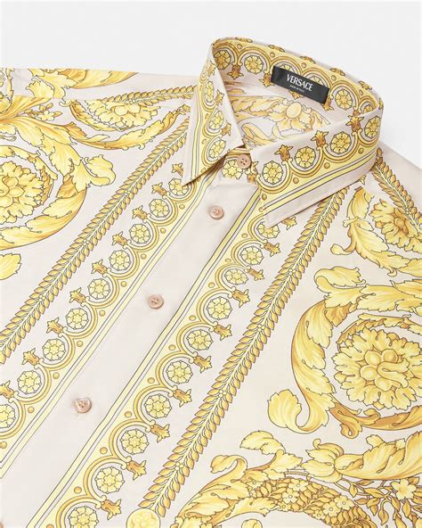 versace barocco shirt women|versace barocco silk shirt.